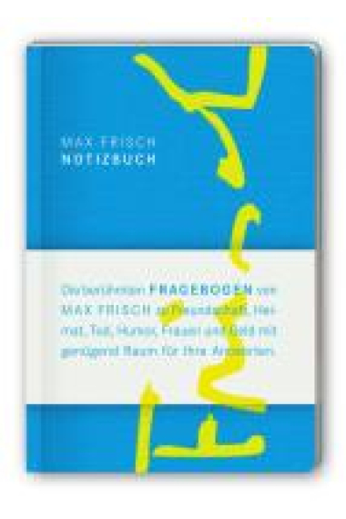 Max Frisch Notizbuch