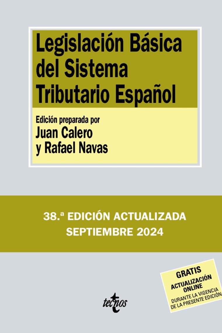 Legislación Básica del Sistema Tributario Español (38ª Edición 2024)