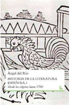 Historia de la literatura española, I