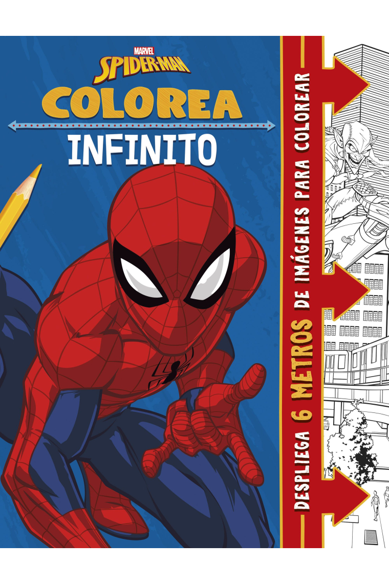 Spider-Man. Colorea infinito. 6 metros de imágenes para colorear