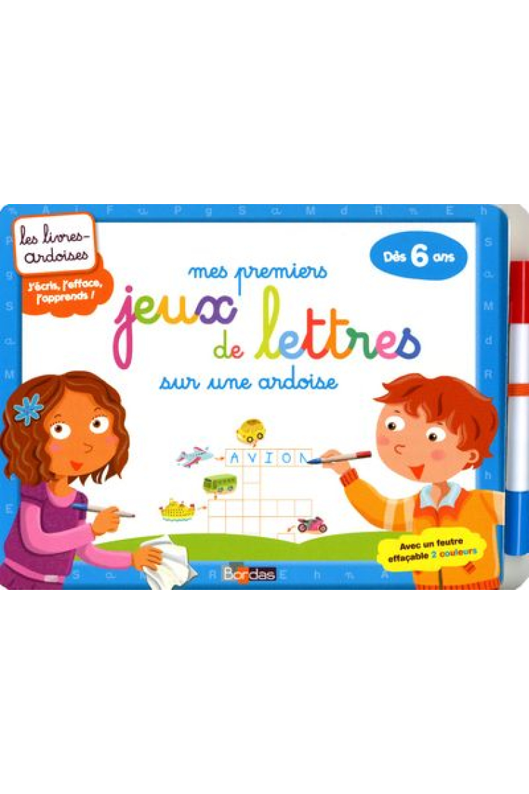 Mes premiers jeux de lettres sur une ardoise