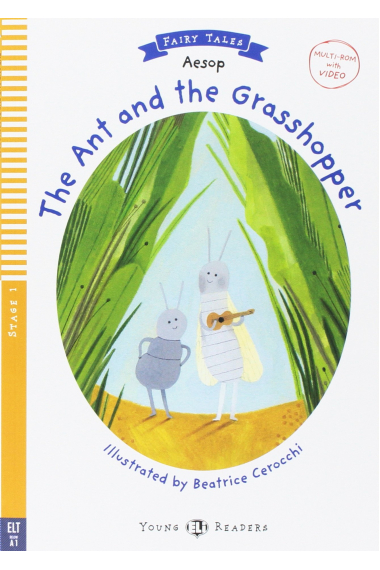 Young ELI Readers - The Ant and the Grasshopper + Multi-ROM - Stage 1 - below A1 Starters