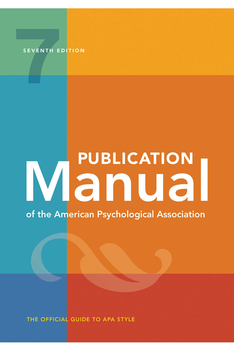 Publication Manual of the American Psychological Association, 7 Revised edition (paperback)