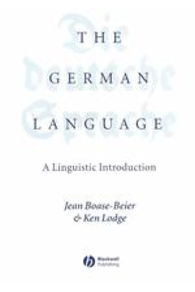 The german language:A linguistic introduction