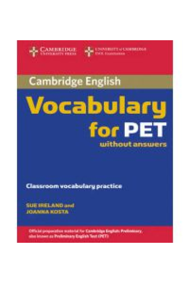 Vocabulary for PET (With answers and CD)