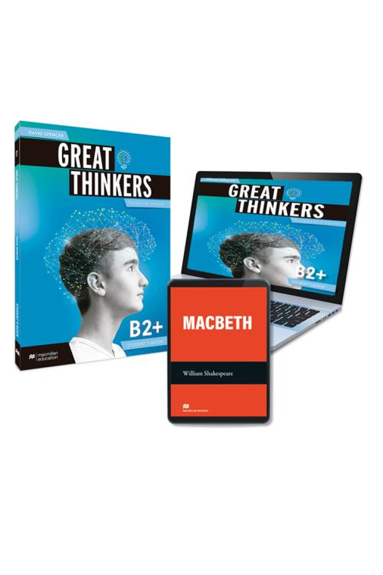 GREAT THINKERS B2+ Student's book & eReader: libro de texto y versión digital (licencia 15 meses)