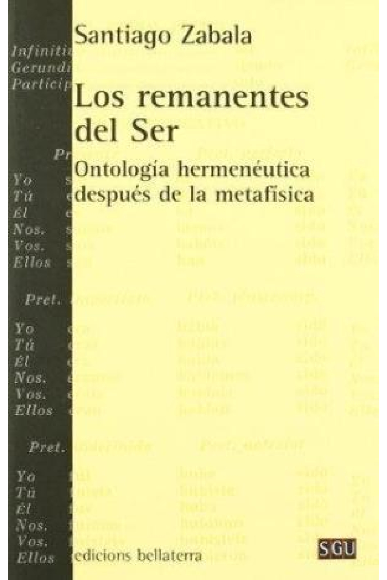 Los remanentes del ser: ontología hermenéutica después de la metafísica