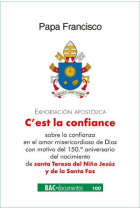 C'es la confiance: exhortación apostólica sobre la confianza en el amor misericordioso de Dios