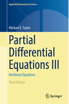 Partial Differential Equations III: Nonlinear Equations (Applied Mathematical Sciences, 117)