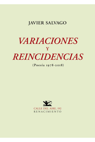 Variaciones y reincidencias (poesía 1978-2018)