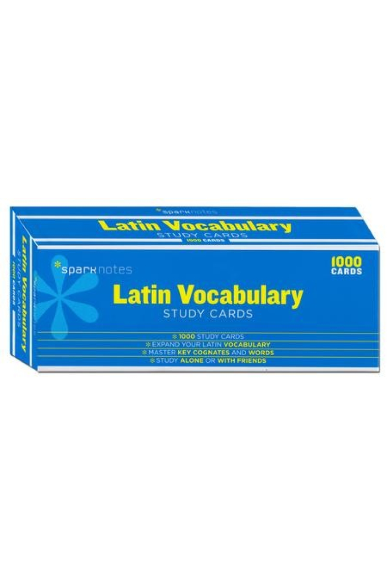 Latin Vocabulary Sparknotes Study Cards