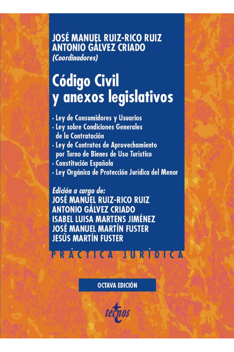 Código Civil y anexos legislativos (8ª ed. 2020)