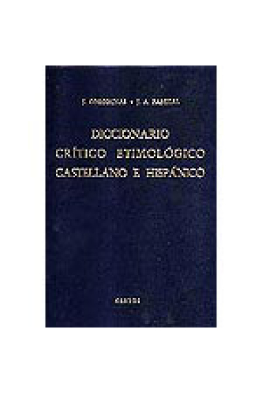 Diccionario crítico etimológico castellano e hispánico. Ri-x