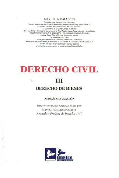 DERECHO CIVIL TOMO III