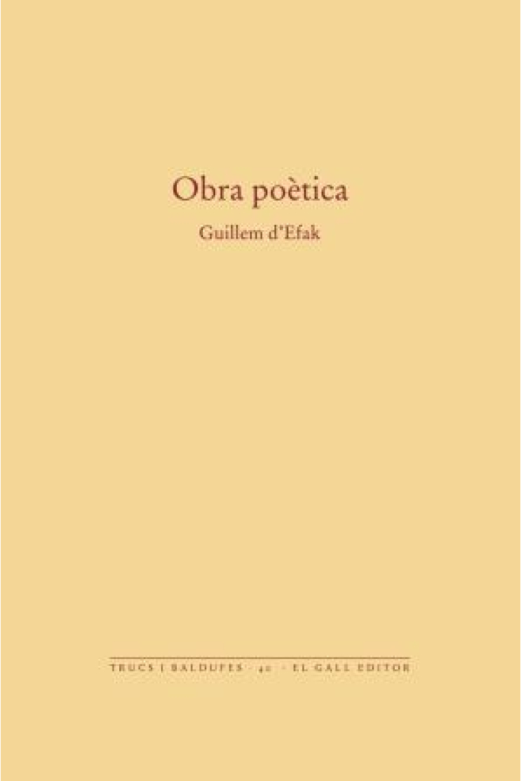 Obra poètica