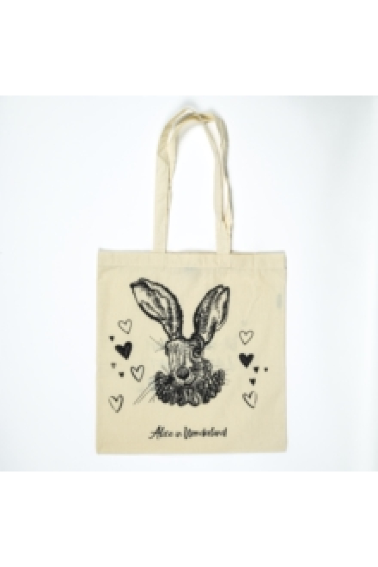 Alice White Rabbit Tote Bag