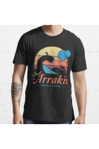 Camiseta Visite Arrakis - Surf vintage desgastado - Dune - Clásico de ciencia ficción Camiseta esencial XL Negro