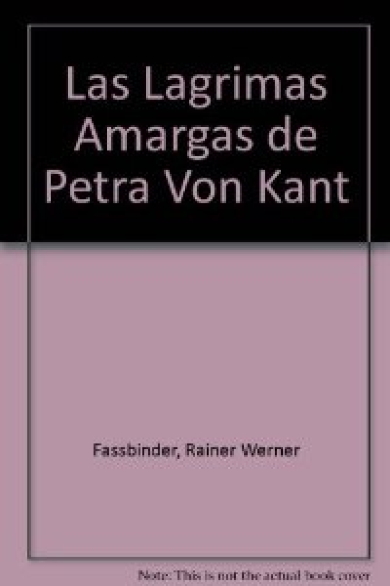 Las Lágrimas amargas de Petra von Kant