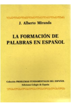 La formación de palabras en español