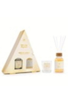 PACK GOLD CHRISTMAS HOME MIKADO + CANDLE