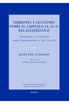 Sermones y lecciones sobre el capítulo 24, 23-31 del Eclesiástico (Ed. bilingüe)