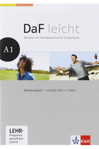 DaF leicht Medienpaket A1 (A1.1 + A1.2) mit 4 CDs + 1 DVD