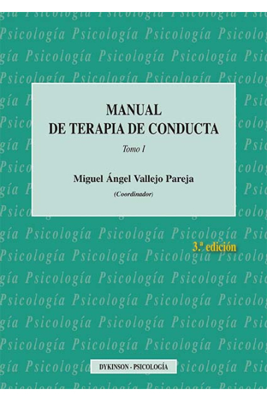 Manual de terapia de conducta. Vol. 1 (2016) (Impresión bajo demanda)