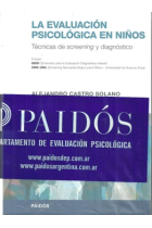 La evaluación psicológica en niños.Técnicas de screening y diagnostico