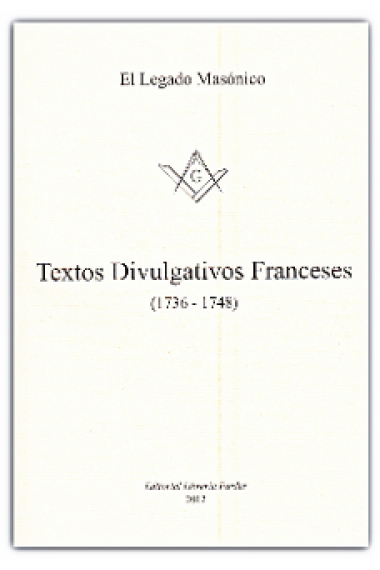 Textos Divulgativos Franceses (1736-1748)