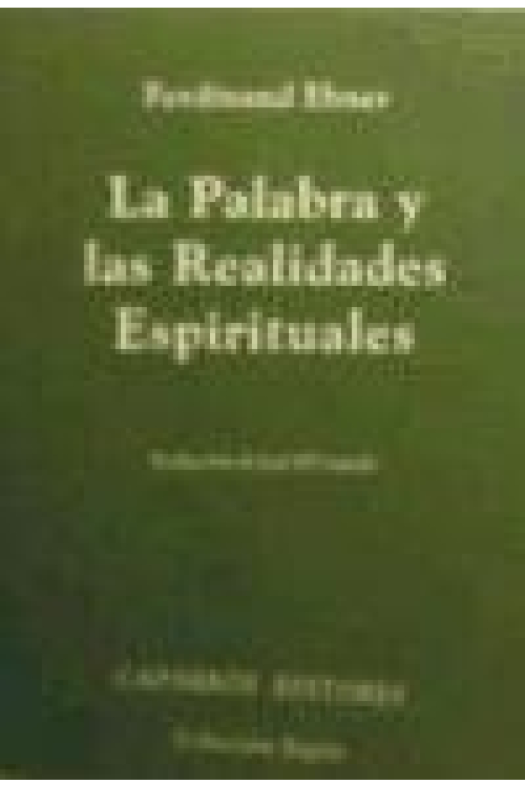 La palabra y las realidades espirituales