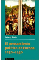 El pensamiento político en Europa 1250-1450