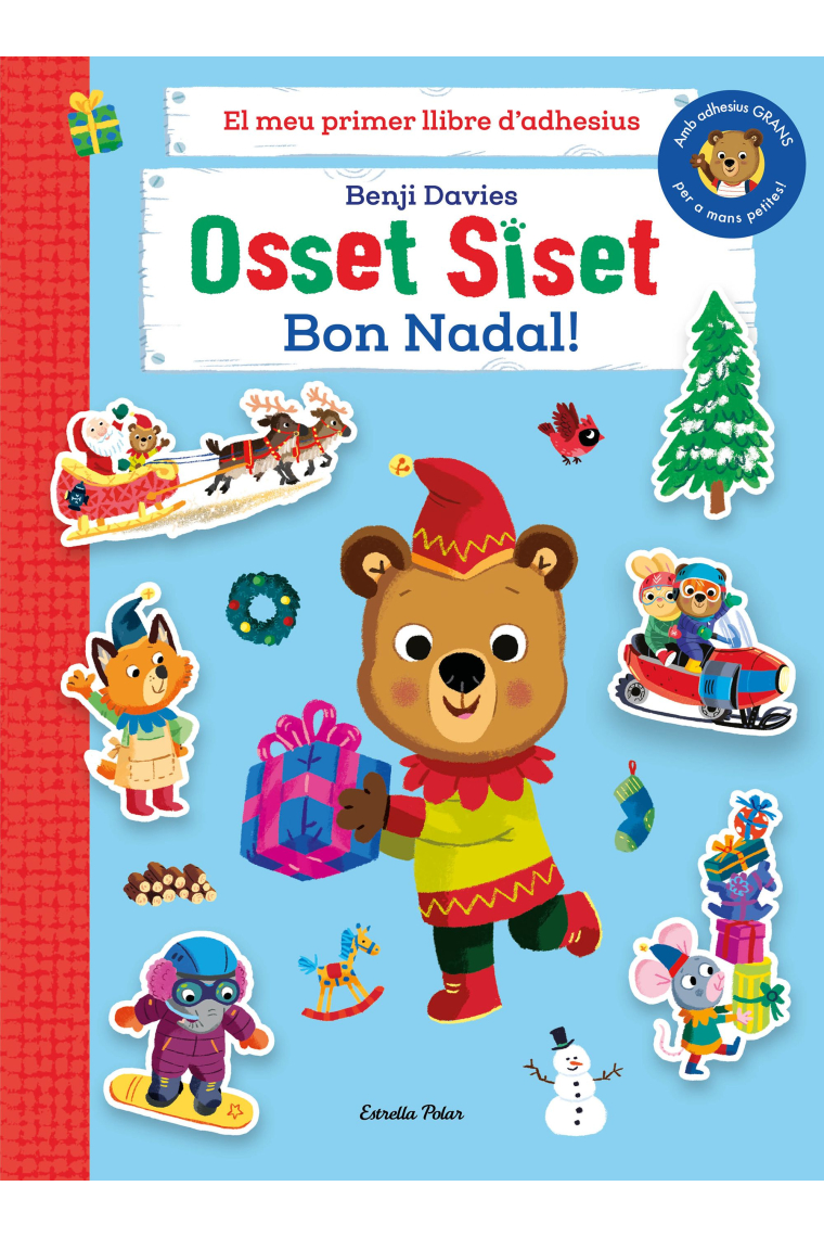 Osset Siset. El meu primer llibre d'adhesius. Bon Nadal!