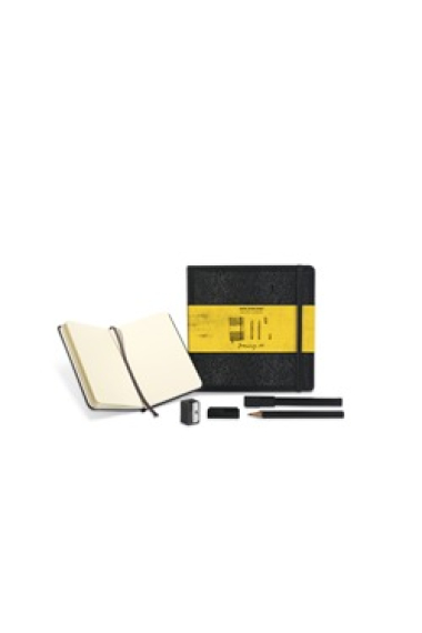 Moleskine* Drawing Set [Libreta de dibujo Dos lápices Sacapuntas]