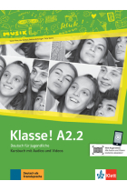 Klasse! A2.2 Kursbuch mit Audios und Videos