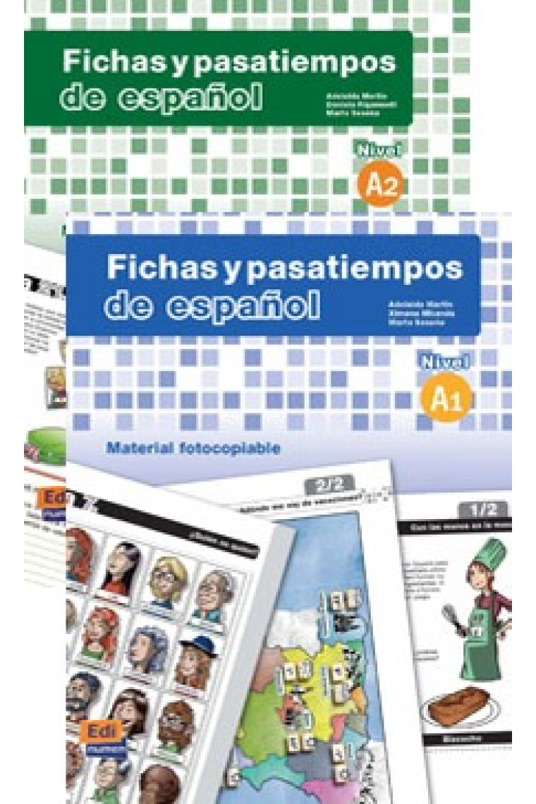Fichas y pasatiempos para la clase de español  Nivel: A2