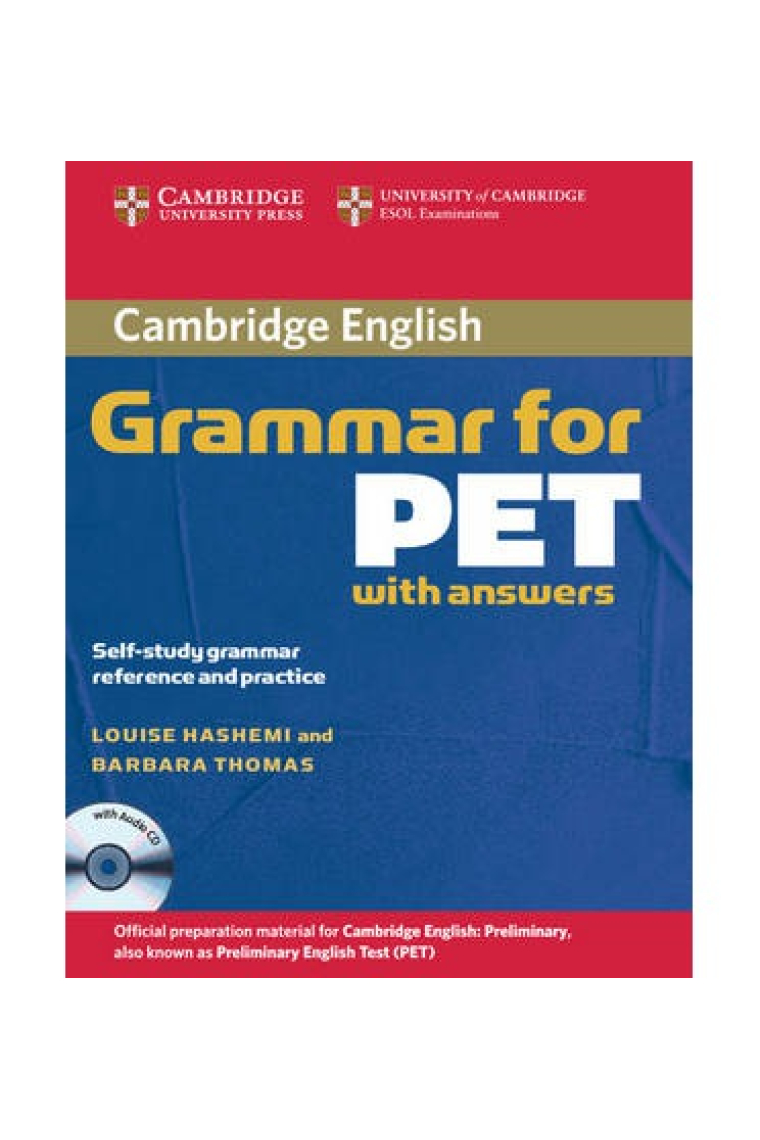 Cambridge Grammar for PET. Book with answers and Audio CD