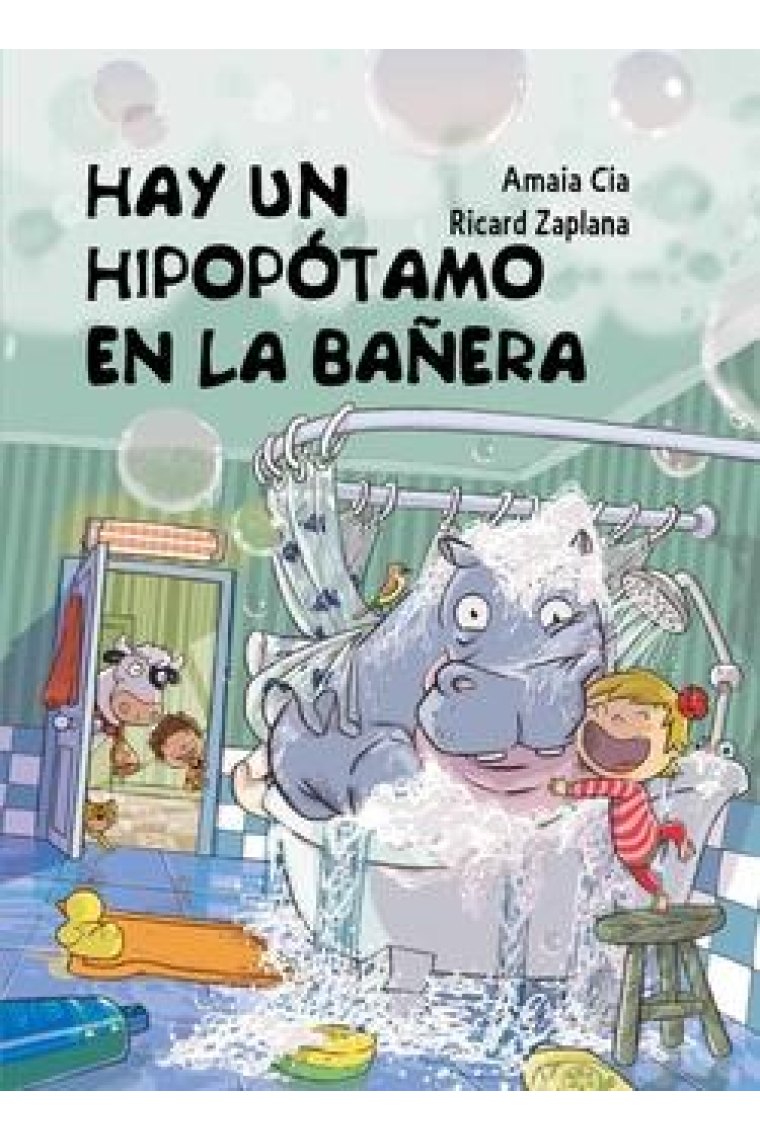 Hay un hipopótamo en la bañera