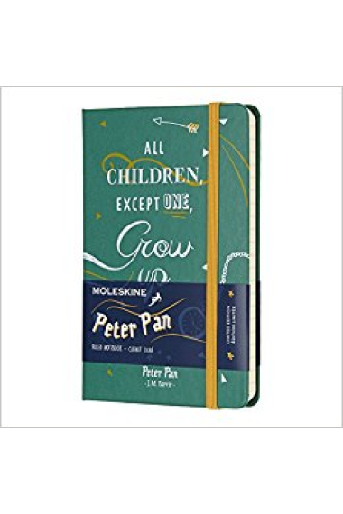 Moleskine* Libreta Peter Pan Pocket Rayada Cartoné All children except one, grow up