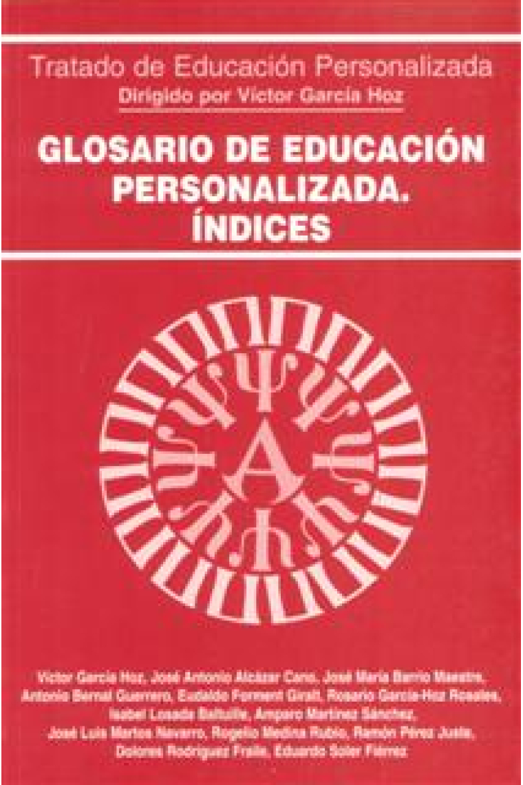 Glosario de educación personalizada. Indices.