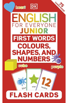 English for Everyone Junior First Words Colours, Shapes, and Numbers Flash Cards