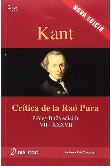 Crítica de la raó pura (Pròleg B / VII-XXXVII)