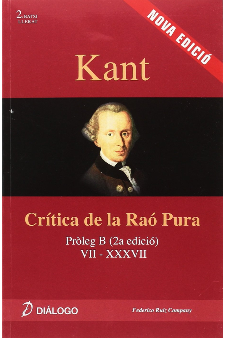 Crítica de la raó pura (Pròleg B / VII-XXXVII)