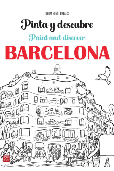 Pinta y descubre BARCELONA (libro para colorear)