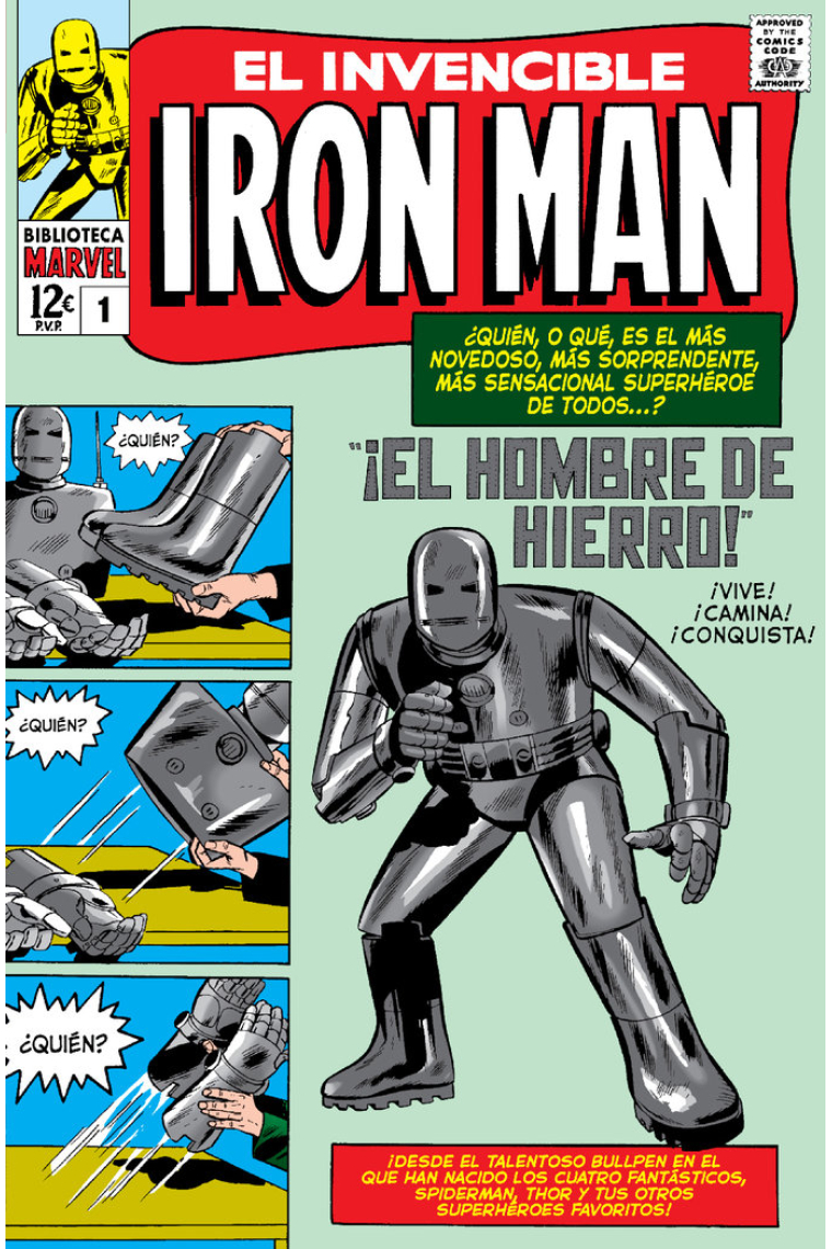 Biblioteca marvel el invencible iron man 1. 1963: tales of suspense 39-47 usa