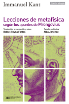 Lecciones de Metafísica según los apuntes de Mrongovius (Edición bilingüe)