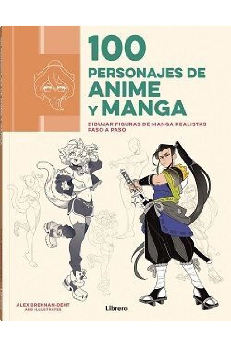 100 personajes de anime y manga. Dibujar figuras manga realistas paso a paso