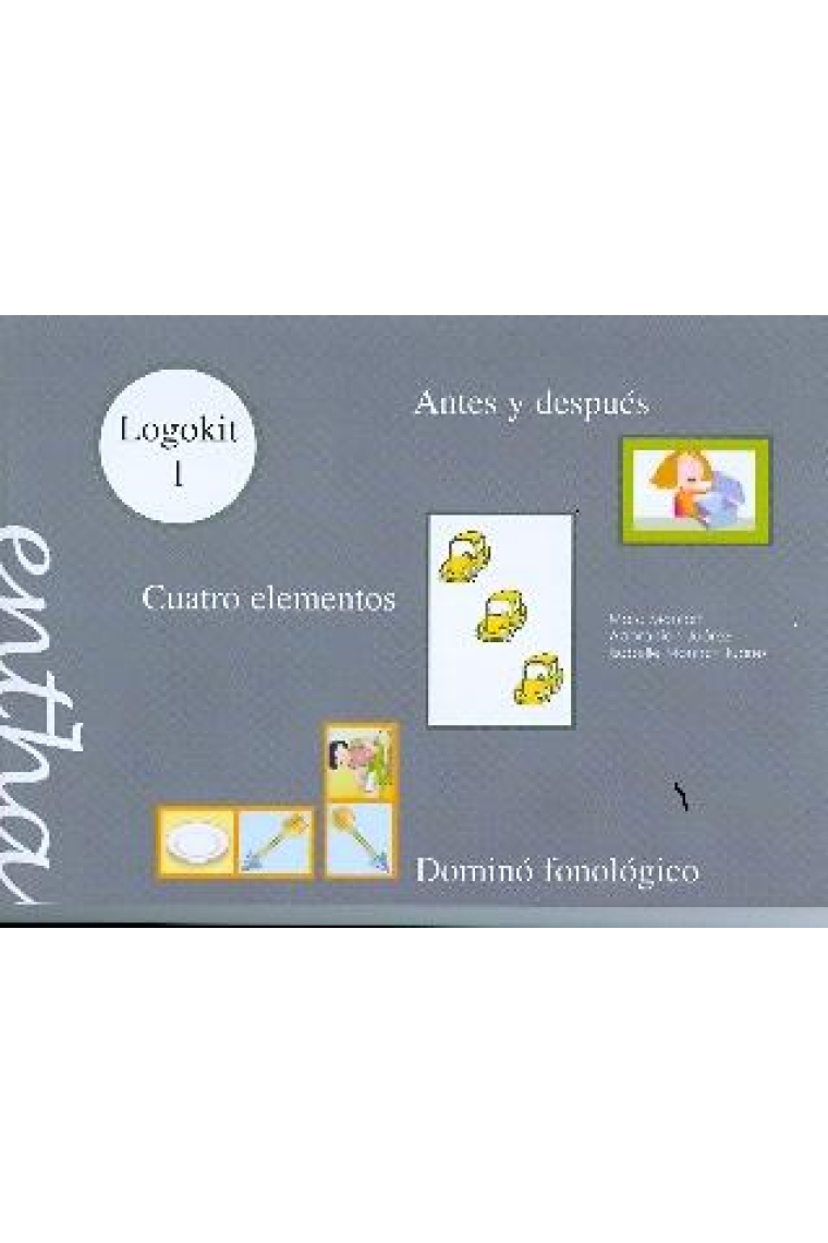 Logokit 1. Cuatro elementos. Dominó fonológico