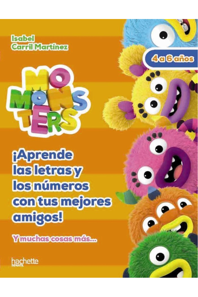 LETRAS Y NUMEROS CON LOS MOMONSTERS, 4-5 AÑOSA