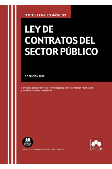 LEY DE CONTRATOS DEL SECTOR PUBLICO 2022