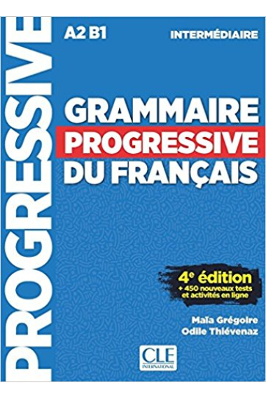 Grammaire progressive du français - Niveau A2- B1 Intermédiaire. 4ème édition - Livre + CD + Livre-web